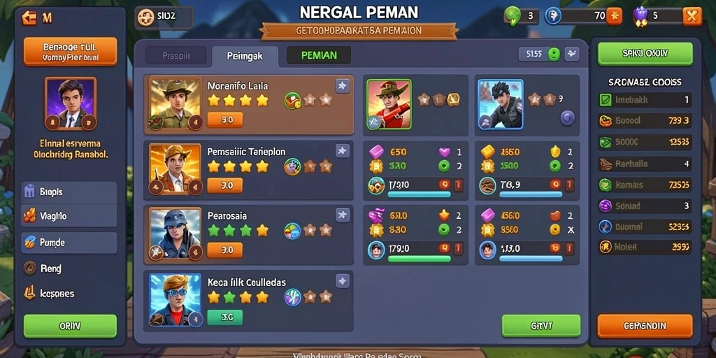Grafis yang memukau dan penuh warna.