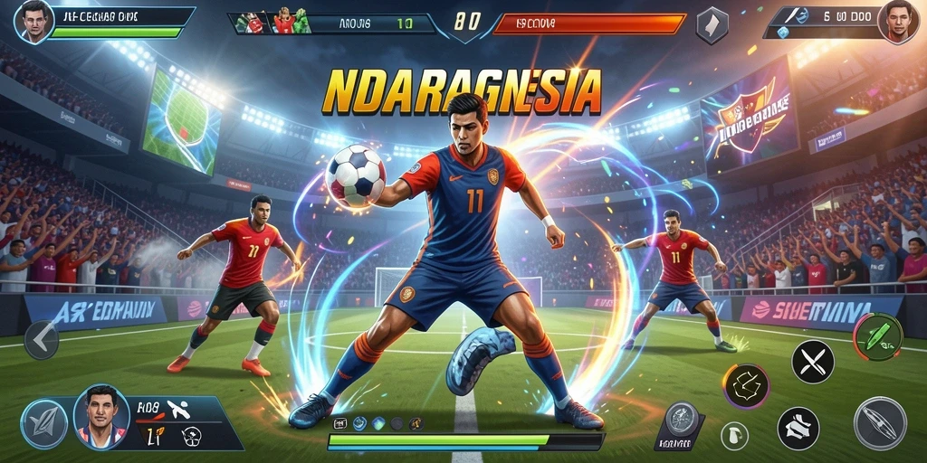 Screenshot memperlihatkan karakter dengan senjata unik di JT777.