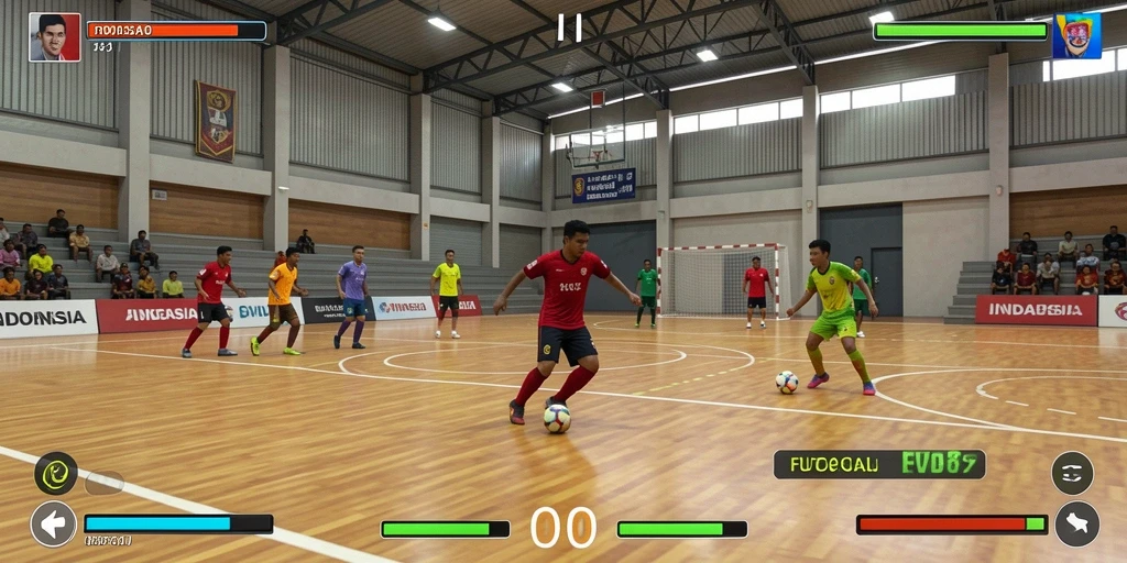 Pemandangan level yang indah dan menarik.