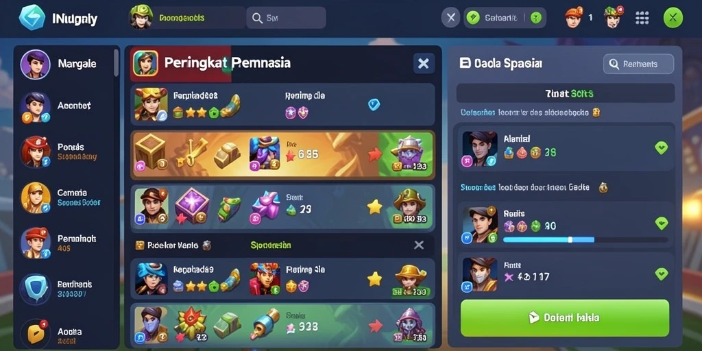Berbagai pilihan permainan yang menghibur dan mengasyikkan.
